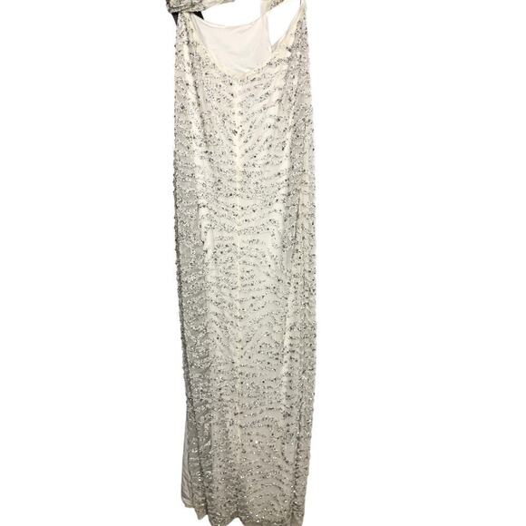Retrofete Hendrix Dress Sequin Tiger Stripe White NWT L - Picture 8 of 13